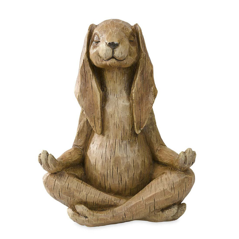Wind & Weather Rabbit Animals Weather Resistant Plastic Garden Statue